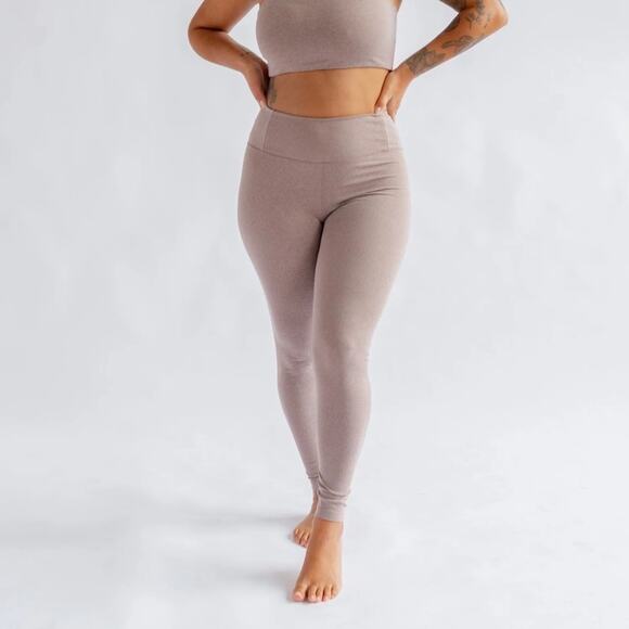 girlfriend collective Pants - Girlfriend Collective Float High Rise Leggings In Heather Cocoon Women’s Small